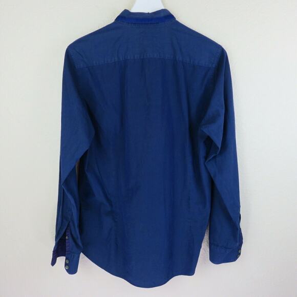 Ted Baker Blue Button Up Dress Shirt - Men's Large - Picture 2 of 7